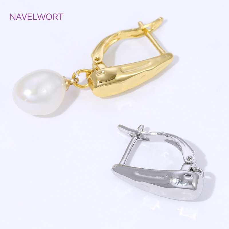 18K Gold Plated Smooth Earring - Art Craft Making 评论和价格