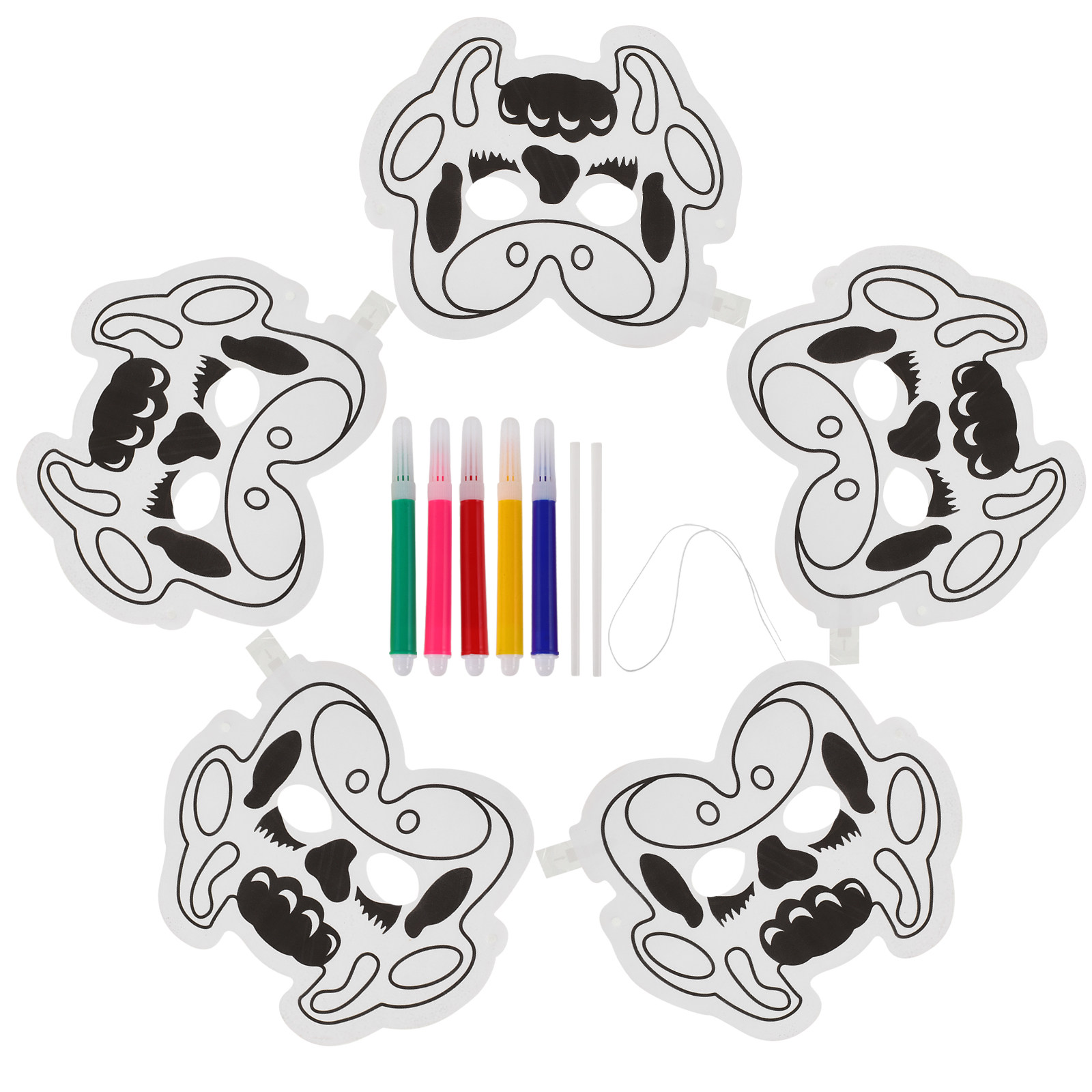1Set DIY Graffiti Balloon Mask - Art Craft Classes 评论和价格