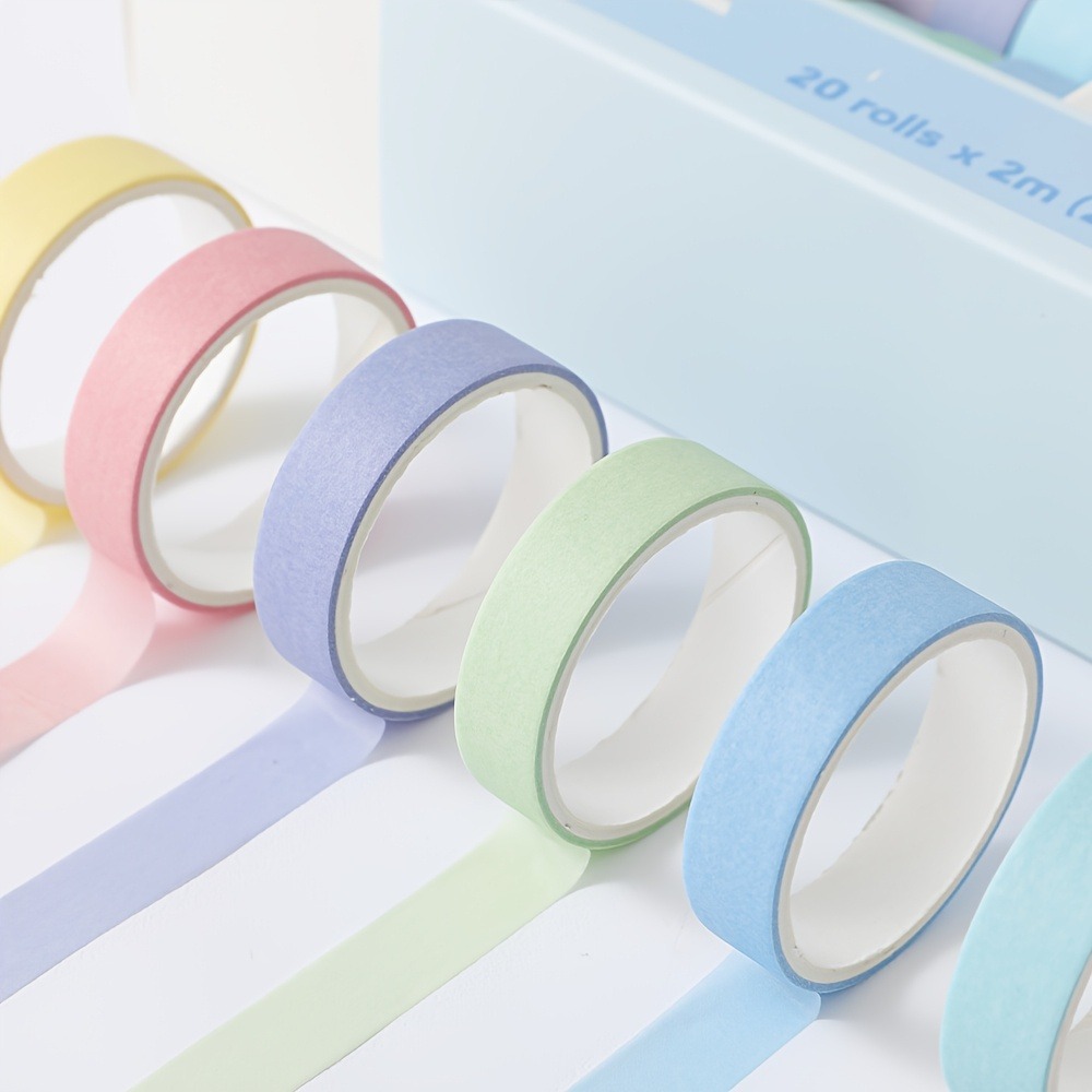 20 rolls of macaron tape, 0.4i - Art Craft Stationery 评论和价格