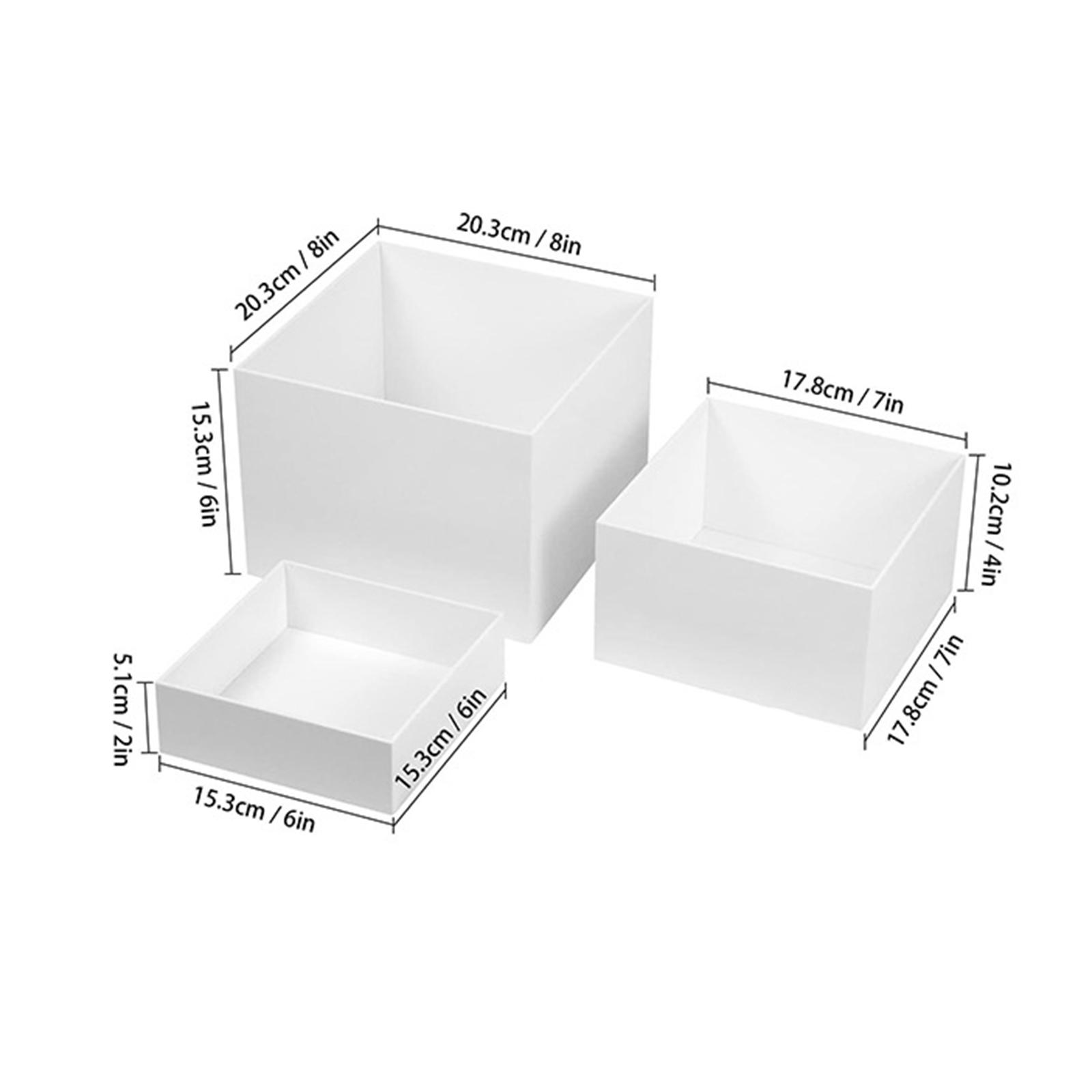 3Pcs Buffet Risers with Hollow - Exhibition Of Art And Craft 评论和价格