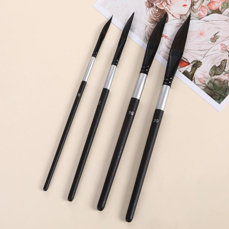 4pcs Pull Wire Paint Brush Set - Art Craft Classes 评论和价格
