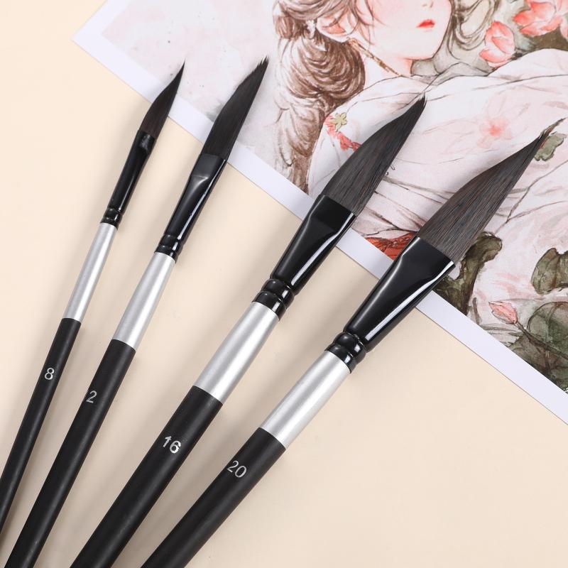 4pcs Pull Wire Paint Brush Set - Art Craft Classes 评论和价格