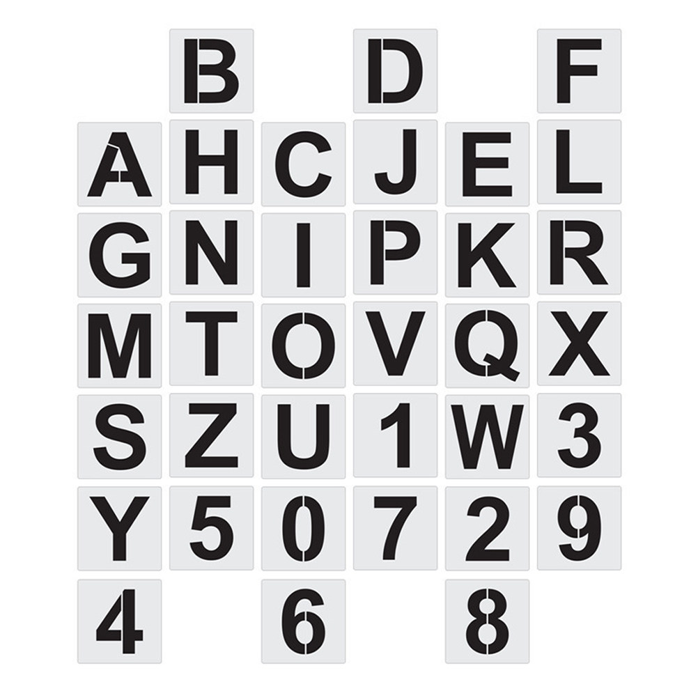 36Pcs Alphabet Number Painting - Art Craft Template 评论和价格