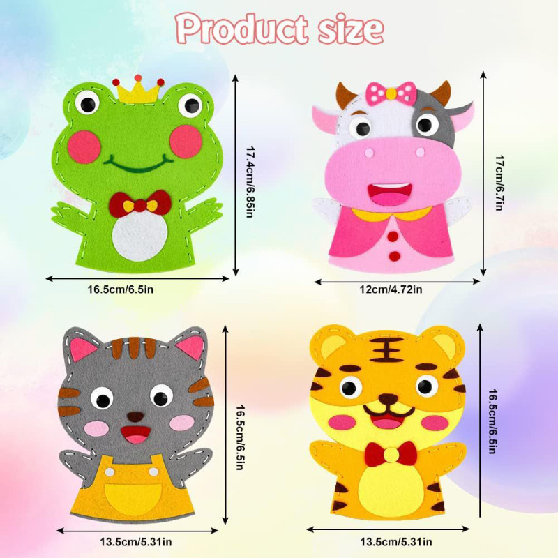 Cute Cartoon Animal Hand Puppe - Art Craft For 3 Year Old 评论和价格