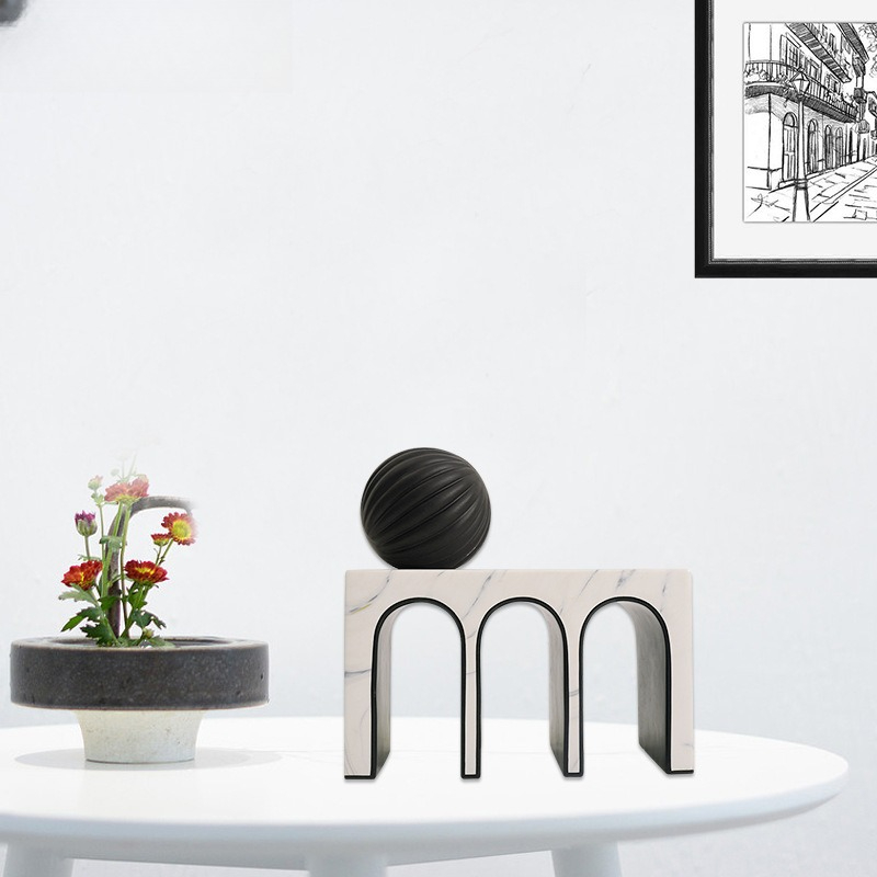 Geometric Arch Art Resin Ornam - Exhibition Of Art And Craft 评论和价格