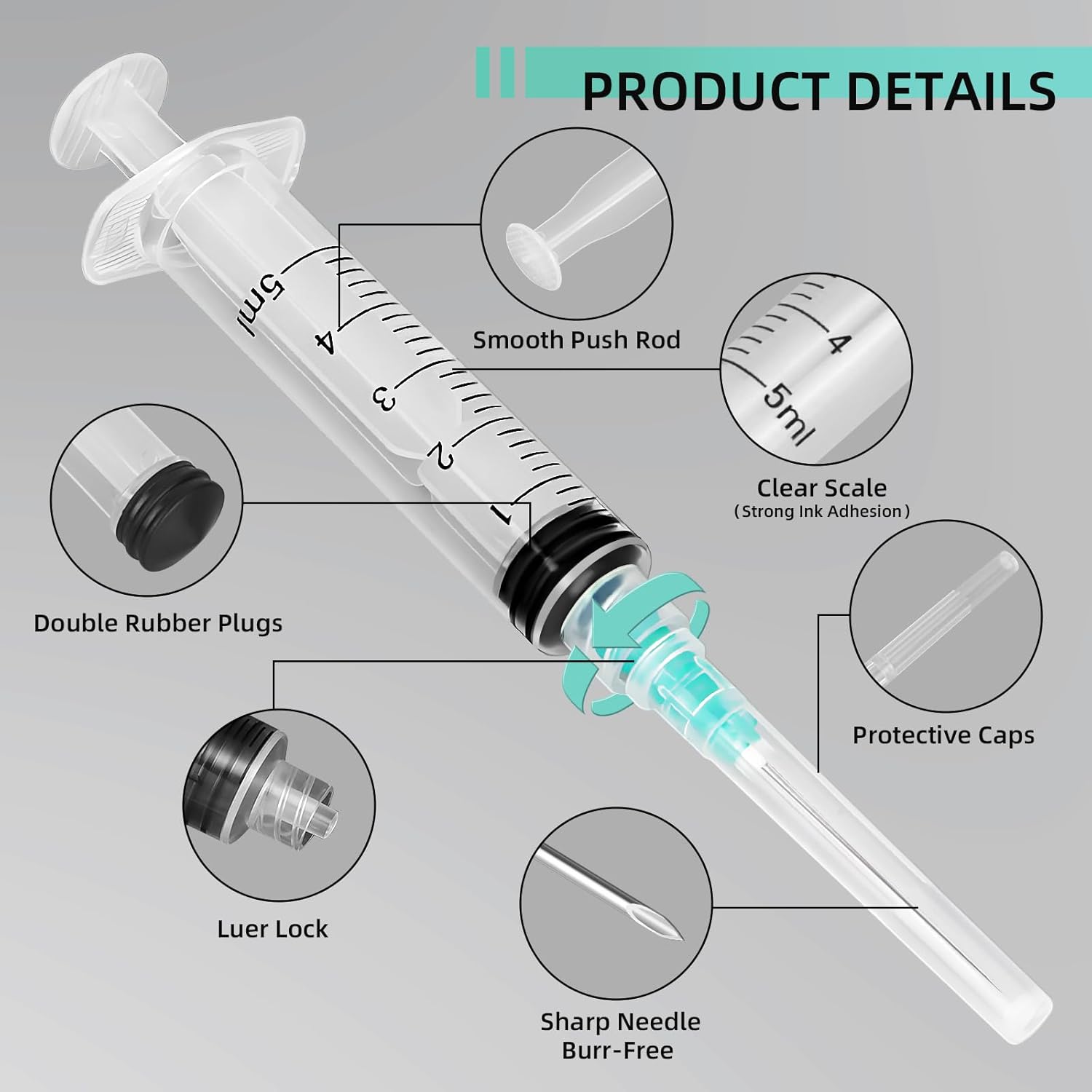 5ml Luer Lock Syringe, Suitabl - Art Y Craft 评论和价格
