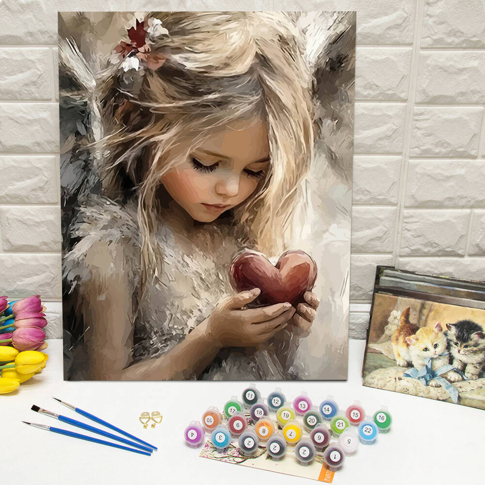 Drawing By Numbers Girl Portra - Art Craft Gifts For Adults 评论和价格