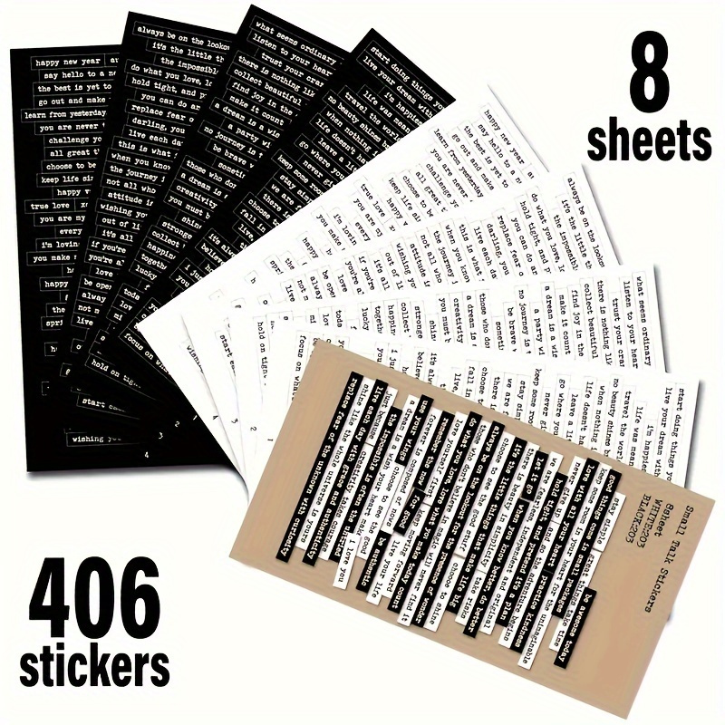 406pcs Inspirational Quote Sti - Art Craft Quotes 评论和价格