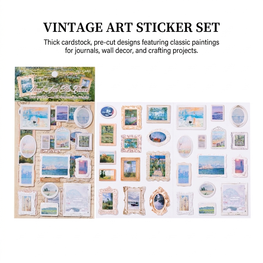 Art Lovers Sticker Set Famous  - Art Craft For 3 Year Old 评论和价格