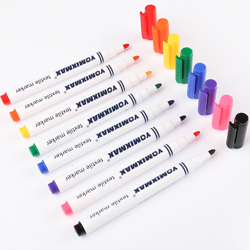 12 Colors Fabric Paint Marker  - Art Craft Stationery 评论和价格