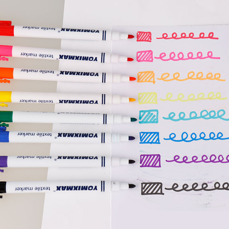 12 Colors Fabric Paint Marker  - Art Craft Stationery 评论和价格