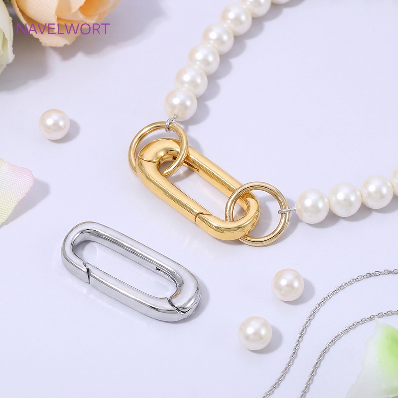 1/2/4Pcs 18K Gold Plated Oval  - Art Craft Making 评论和价格