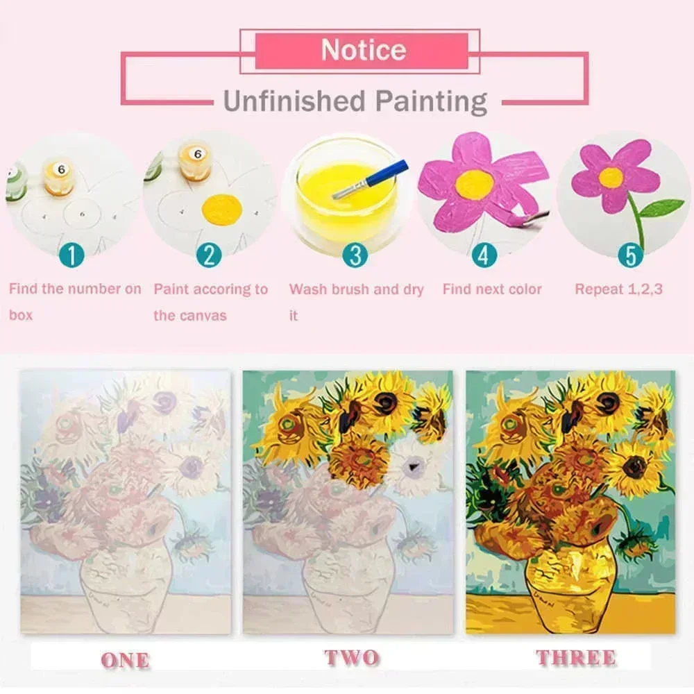 Oil Painting By Numbers Japane - Letter S Art Craft 评论和价格