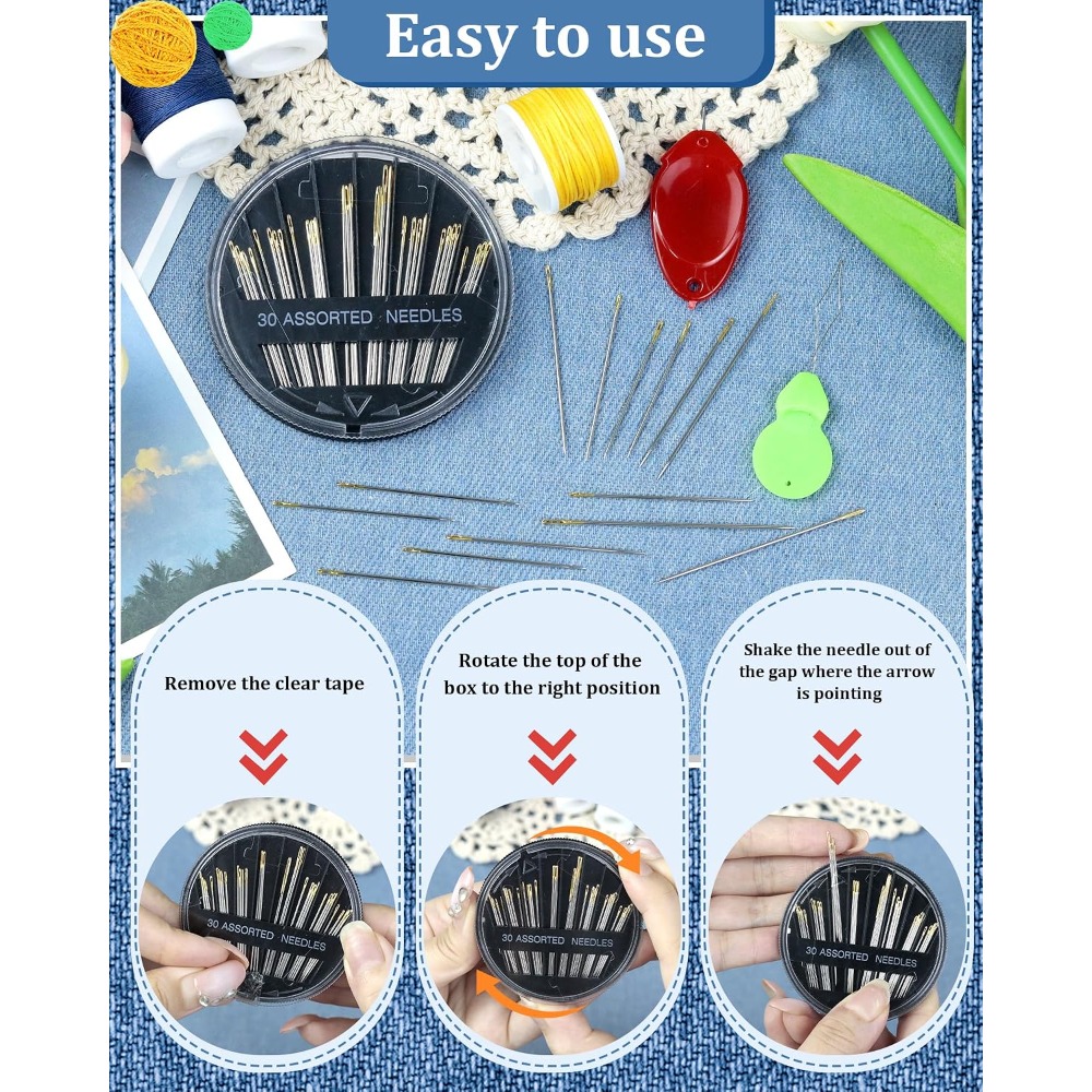 30-Count Steel Hand Sewing Nee - Art Craft Kit 评论和价格
