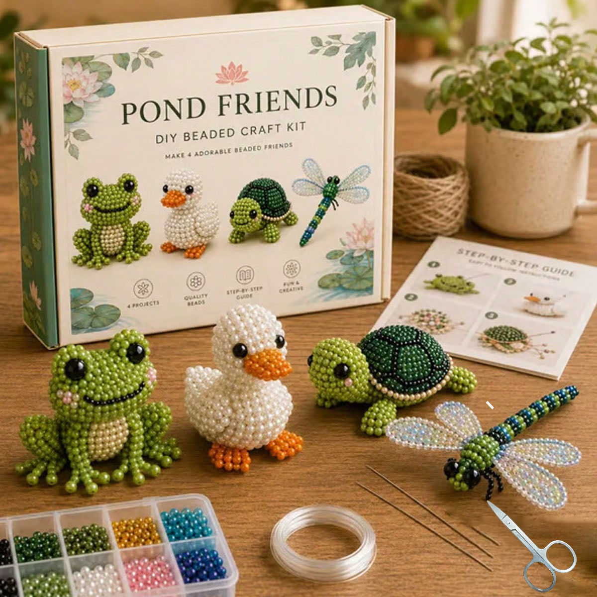 Mini 3D Beaded Animal DIY Kit, - Art Craft Website 评论和价格