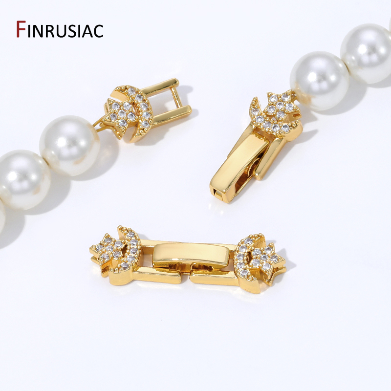 18K Gold Plated Brass Pearl Cl - Art Craft Making 评论和价格