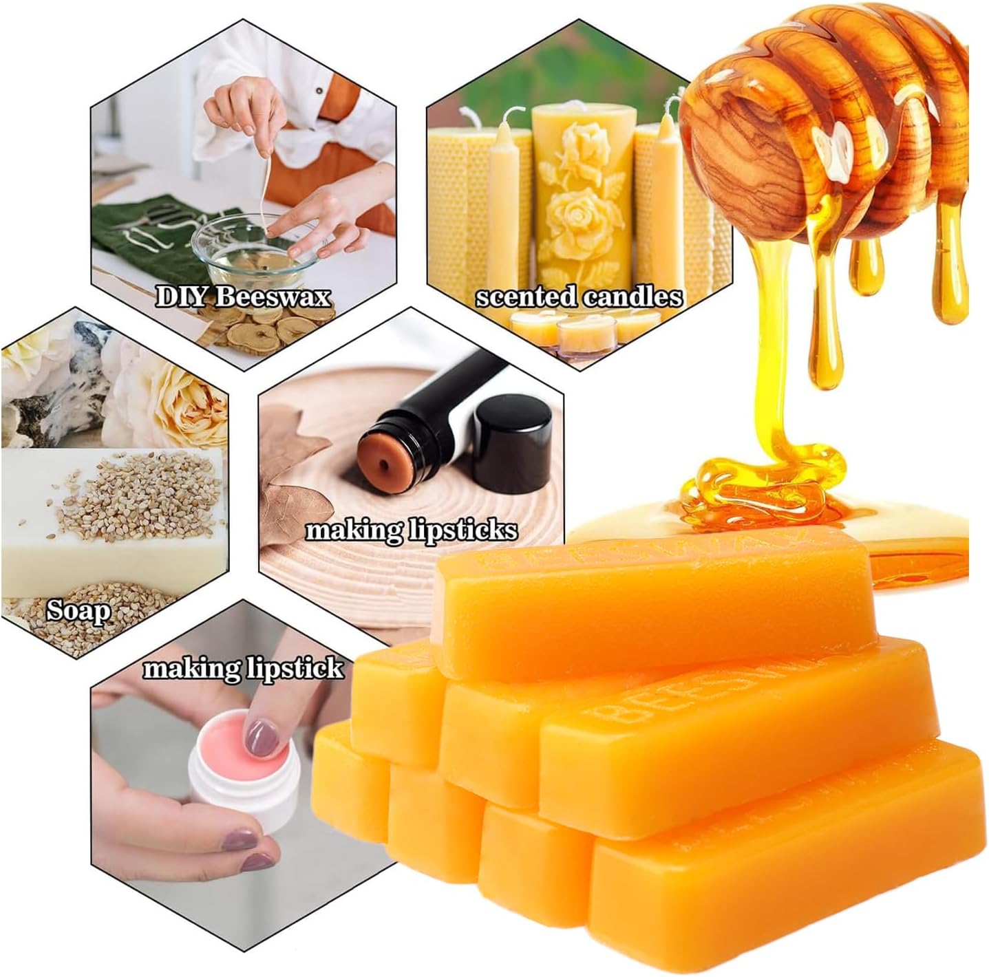 Beeswax Bar, Candle Wax Block  - Candle Making Wax 评论和价格