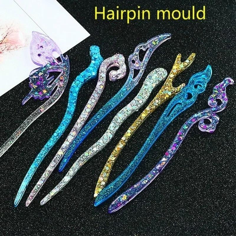 New Transparent Hairpin Silico - Resin Casting Mold 评论和价格