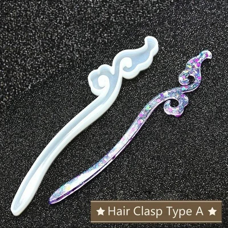 New Transparent Hairpin Silico - Resin Casting Mold 评论和价格