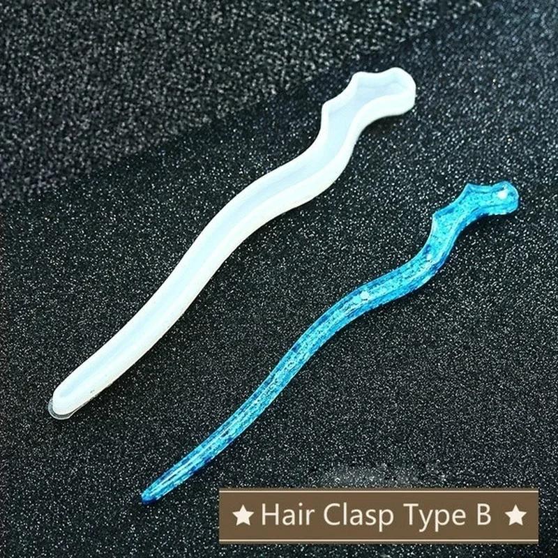 New Transparent Hairpin Silico - Resin Casting Mold 评论和价格