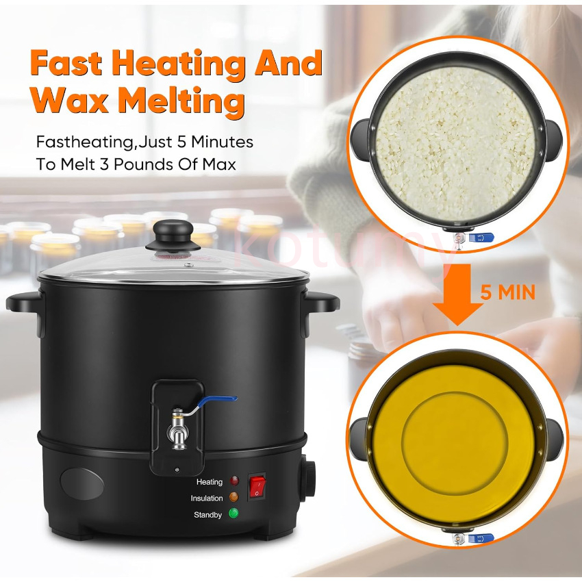 EU US Plug Electric Melting Ca - Candle Making Wax 评论和价格