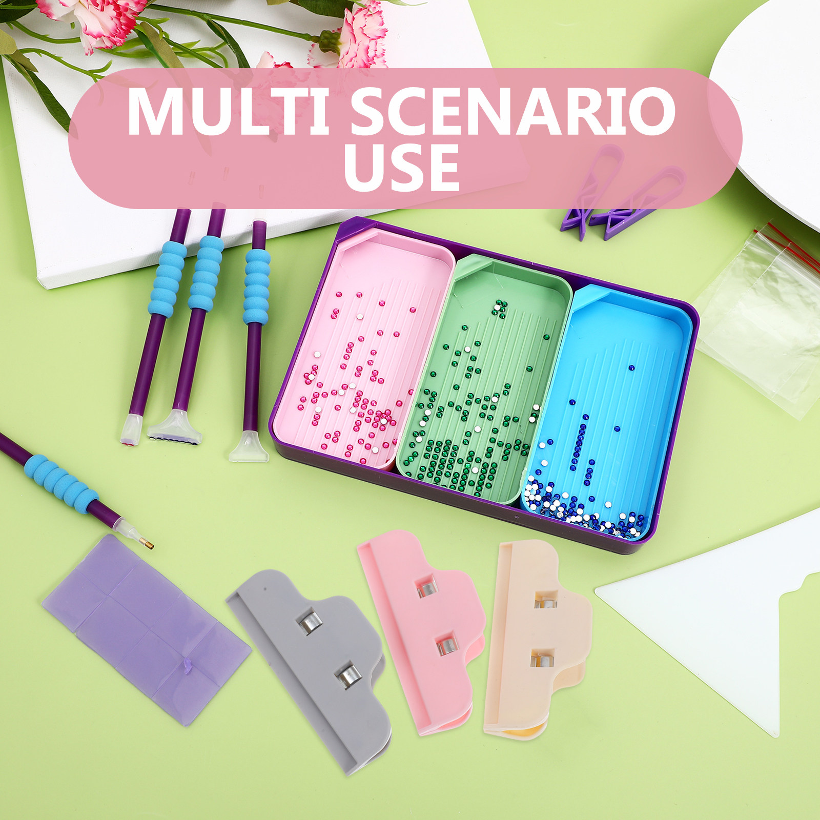 6Pcs Diamond Art Edge Clips Ve - Art And Craft Studio 评论和价格