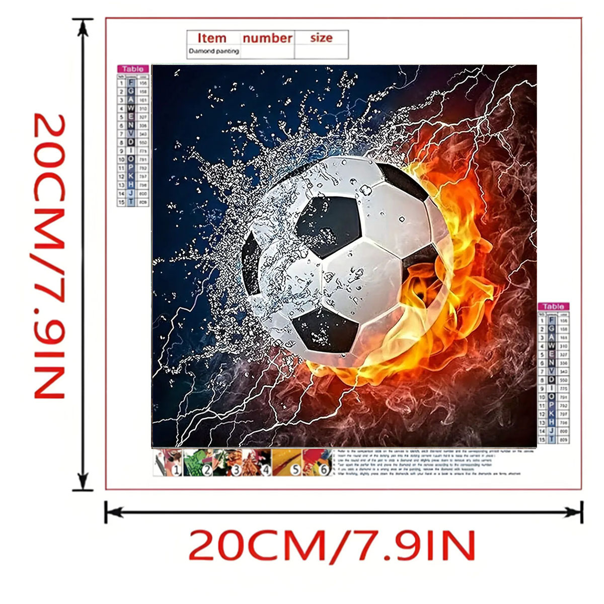 A Set of Football Diamond Pain - Art Craft Website 评论和价格