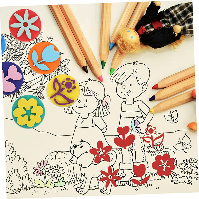 6Pcs/bag Foam Stamps for Paint - Art Craft For 3 Year Old 评论和价格