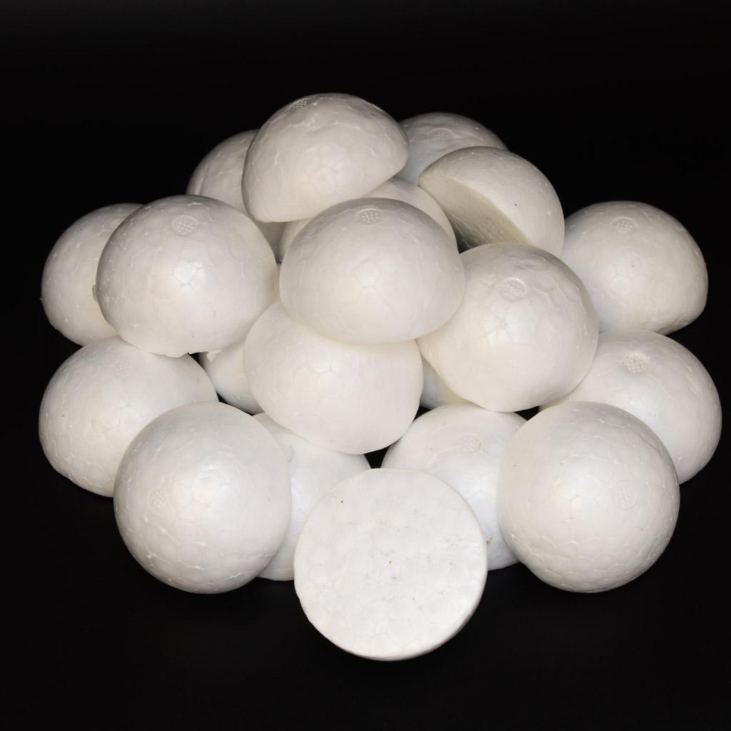 Round White Styrofoam Foam Bal - Art Craft Holiday 评论和价格