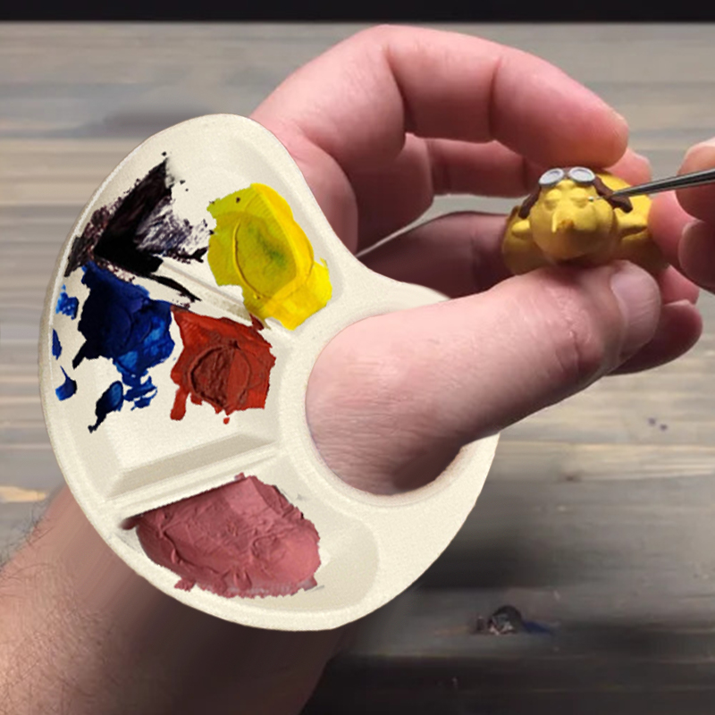 1/2pc Thumb Palette Ergonomic  - Art Craft Classes 评论和价格