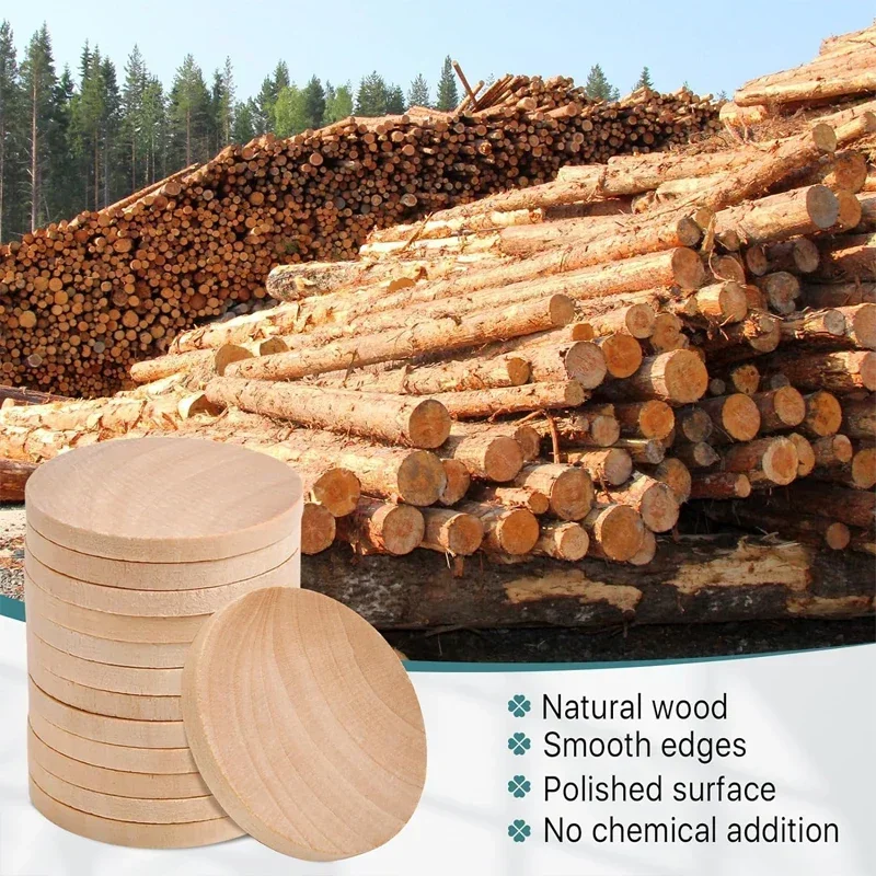 1-6cm Unfinished Wood Round Co - Art Craft Website 评论和价格