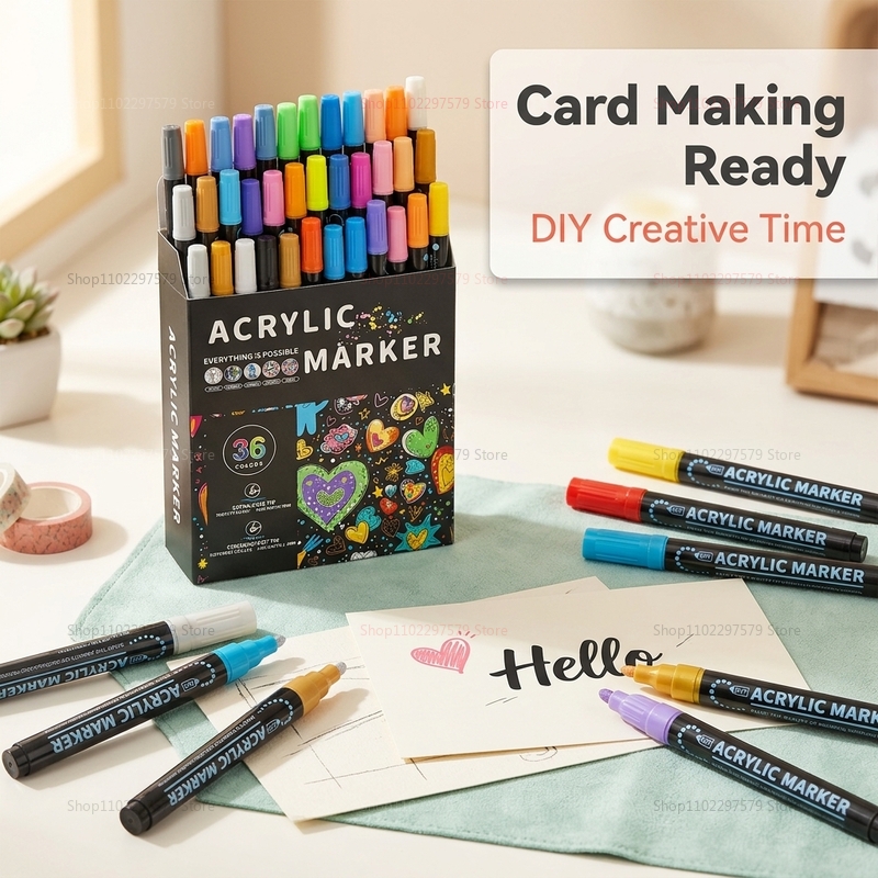 Double-headed acrylic paint ma - Art Craft Stationery 评论和价格