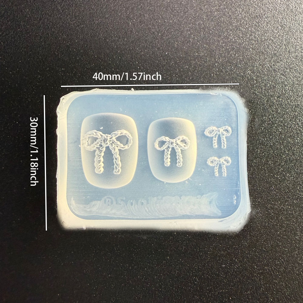 3D Bowknot Silicone Mold Nail  - Art Craft Template 评论和价格