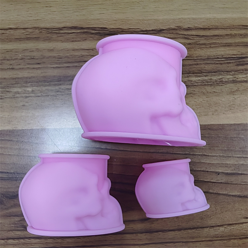 White and Pink Skull Candle Mo - Art Craft Holiday 评论和价格