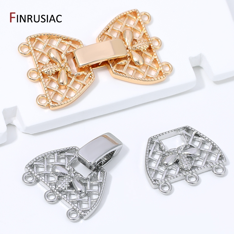 14K Gold Plated Brass 3-Row Pe - Art Craft Making 评论和价格