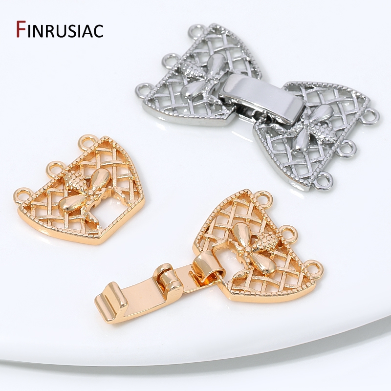 14K Gold Plated Brass 3-Row Pe - Art Craft Making 评论和价格