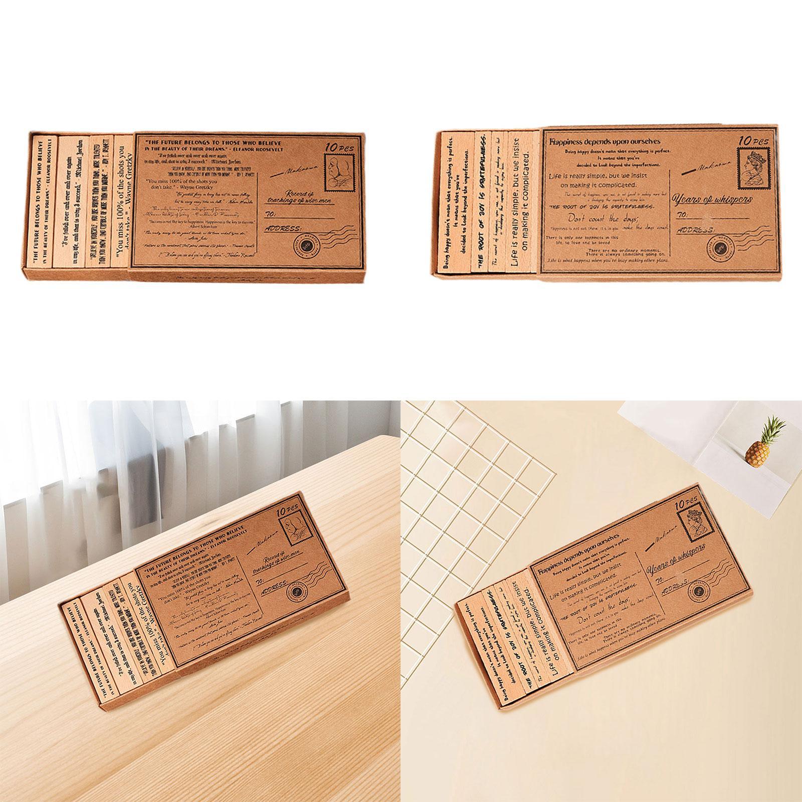 Wooden Stamp Set Handcraft Dec - Art Craft Quotes 评论和价格