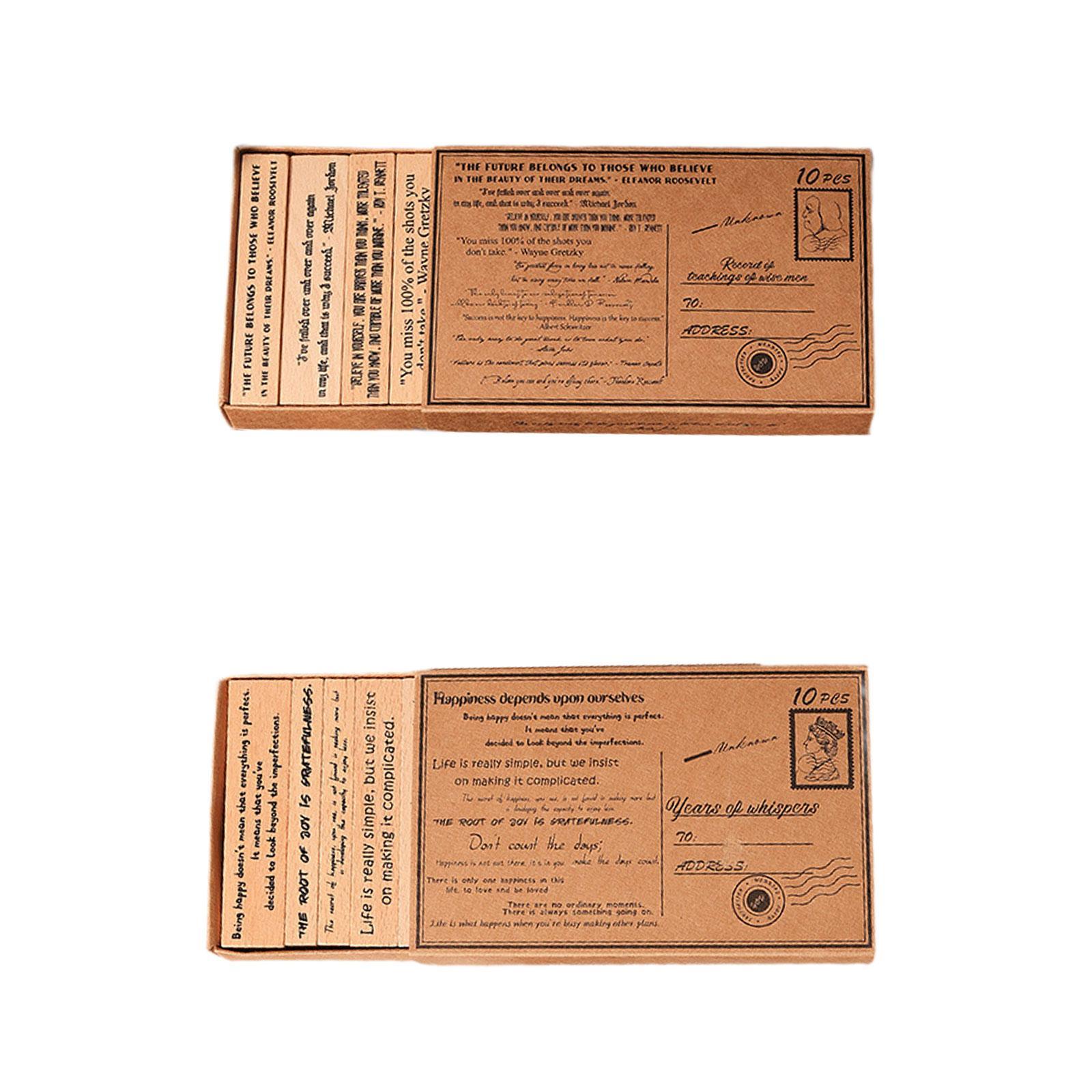Wooden Stamp Set Handcraft Dec - Art Craft Quotes 评论和价格