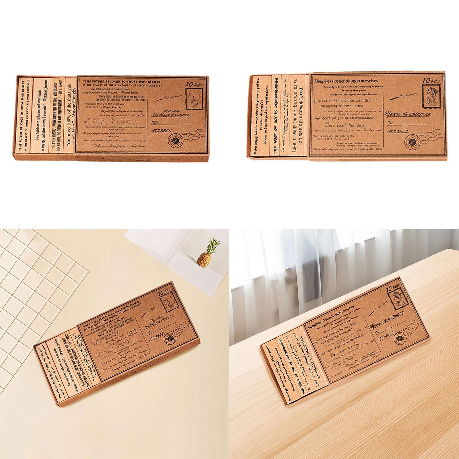 Wooden Stamp Set Handcraft Dec - Art Craft Quotes 评论和价格