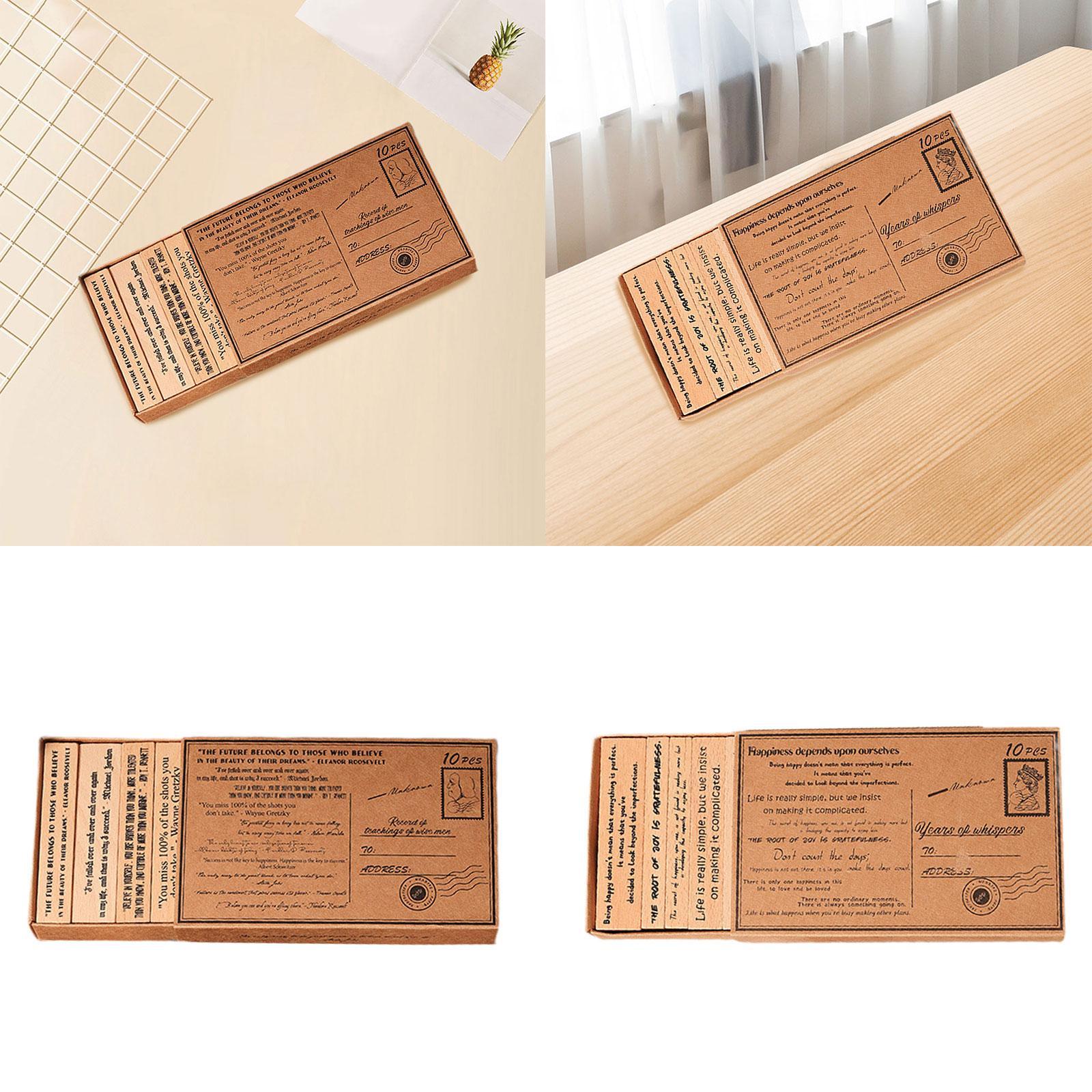 Wooden Stamp Set Handcraft Dec - Art Craft Quotes 评论和价格