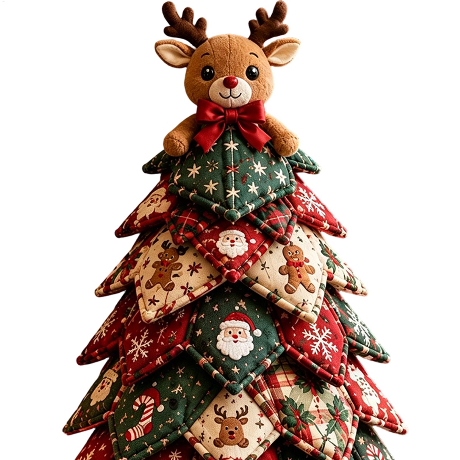 Christmas Quilted Fabric Tree  - Art Craft Kit 评论和价格