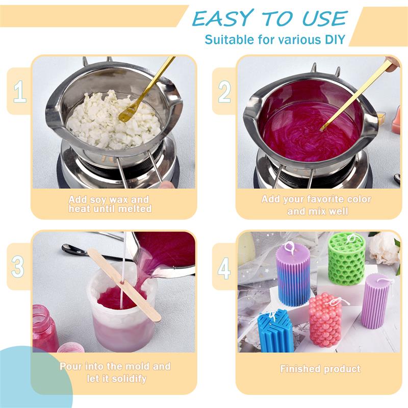 100/500g/1kg Pure Soy Wax Para - Candle Making Wax 评论和价格