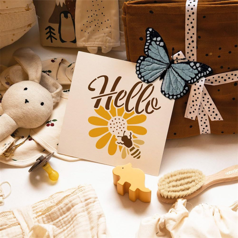 9Pcs Quotes Bee Honey Stencils - Art Craft Quotes 评论和价格