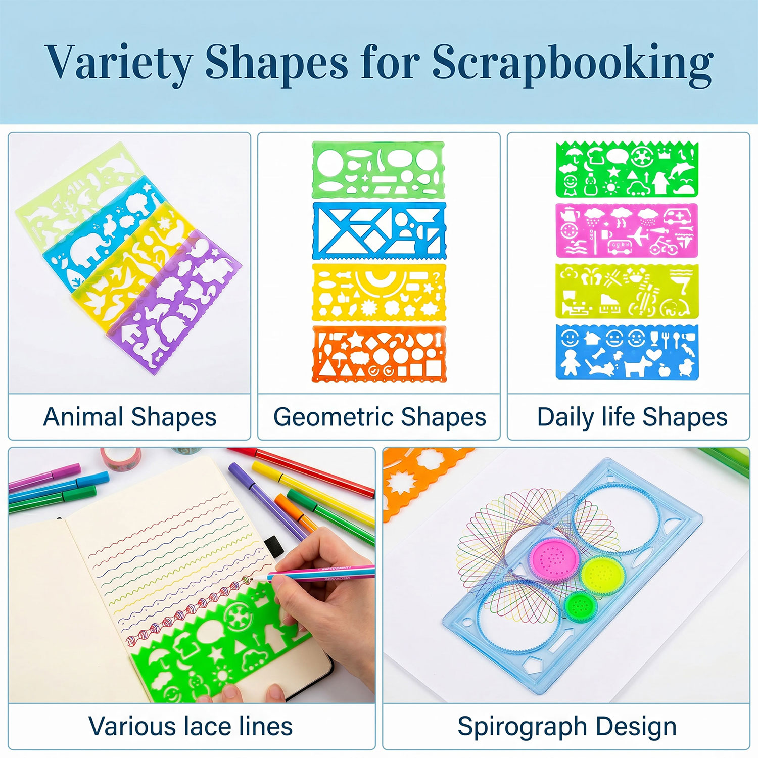 Stencil Drawing Kit Plastic Pa - Art Craft Template 评论和价格